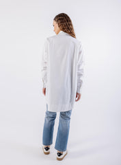 Bead-Embellished Oversized Shirt\ق عساو نيزم ز