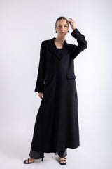 2465007-Blazer Abaya with Button Details