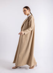 2465008-Urban Blazer Cut Abaya Attached Shirt