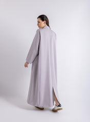 2465008-Urban Blazer Cut Abaya Attached Shirt