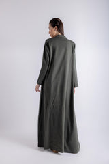 2465006-Blazer Cut Maxi Abaya