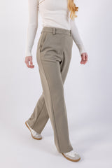 Formal Solid Straight Leg Trouser\نب ةداس يمسر ةصقب ة