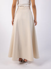 Solid Elegant Maxi Skirt\ونت يسكام ةقينأ نولب ة