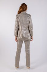 Shimmering Sequin Blazer\ رزيلب عملا ر