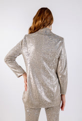 Shimmering Sequin Blazer\ رزيلب عملا ر