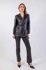 Shimmering Sequin Blazer\ رزيلب عملا ر