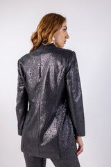 Shimmering Sequin Blazer\ رزيلب عملا ر