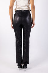 Shimmering Sequin Statement Trousers\لطنب يبيب رميش ع