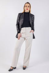 Formal Solid Straight Leg Trouser\نب ةداس يمسر ةصقب ة