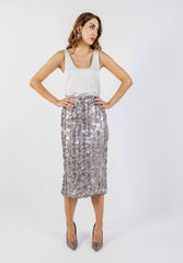 Sequence Midi Pencil Skirt\نت يديم ملق ز