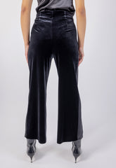 Solid Velvet Slim Fit Trousers\رس ميلس لمخم ة