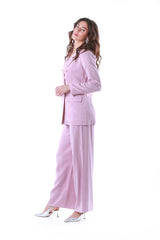 2304204-Wide Leg Pants with Pockets and Zip Closure