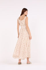 2406195-Floral Print Maxi Dress