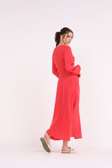 2406182-Solid Flowy Maxi Dress