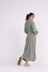 2406182-Solid Flowy Maxi Dress