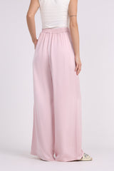 High Waisted Solid Wide Leg Trouser