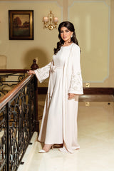 "Ethereal Elegance – Embellished Long Cardigan"