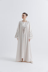 "Ethereal Elegance – Embellished Long Cardigan"