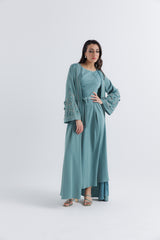 "Ethereal Elegance – Embellished Long Cardigan"