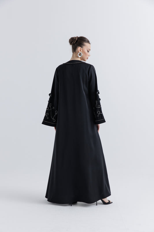 "Ethereal Elegance – Embellished Long Cardigan"