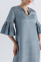 Luxe Elegance Embellished Kaftan – Timeless Grace, Effortless Glamour