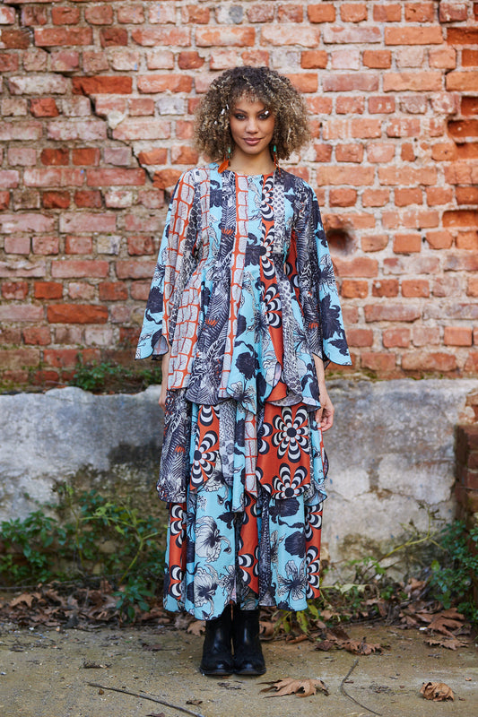 Bohemian Layered Maxi Dress