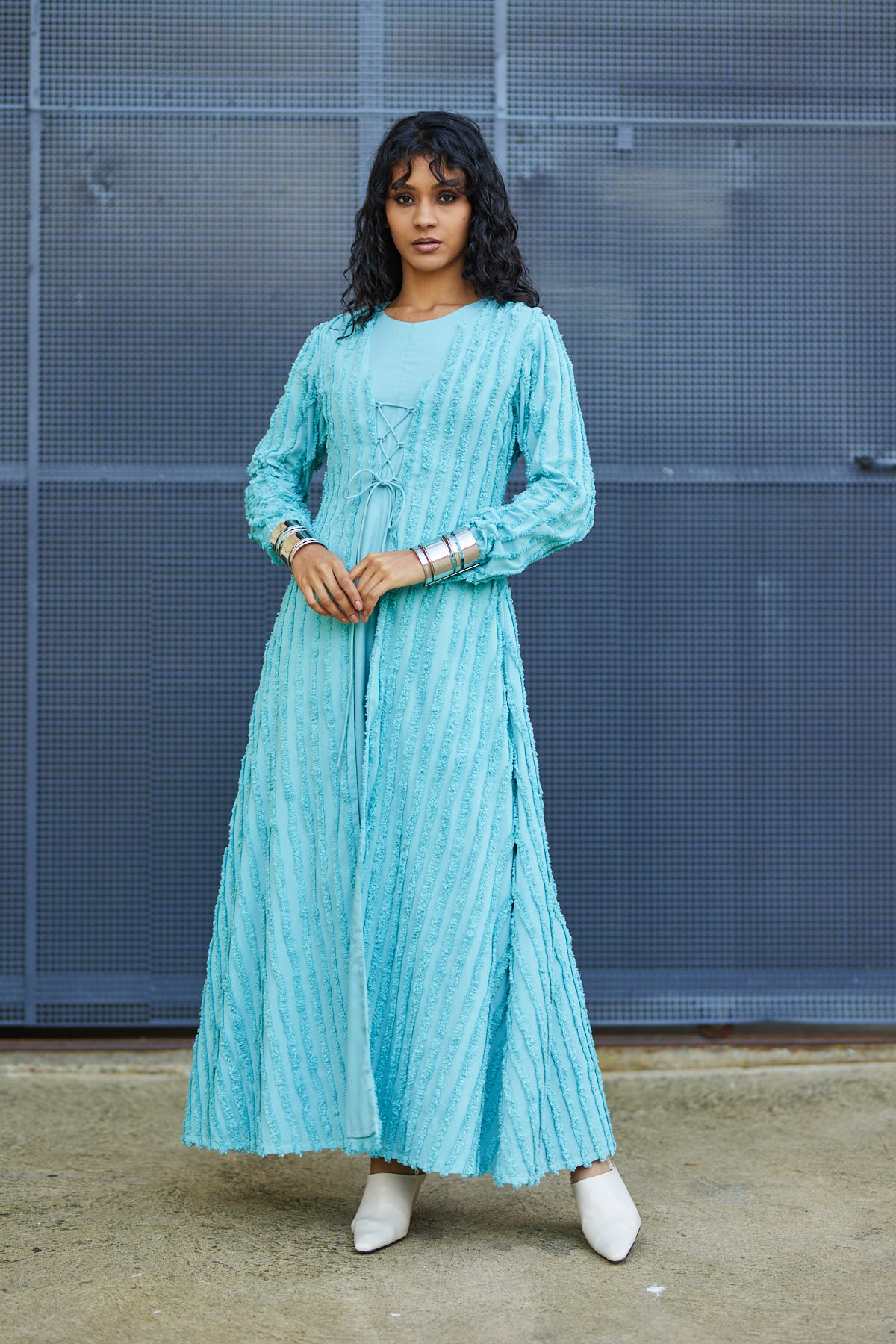 Elegant Two-Piece Maxi Dress