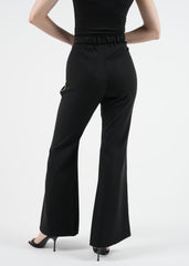 Side Embellished Straight-Leg Trousers\بنطال مستقيم مزخرف من الجانبين