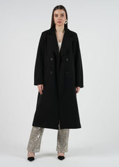 Double-Breasted Wool-Blend Maxi Coat\م يسكام جودزم ردصلا نم جيزم ف