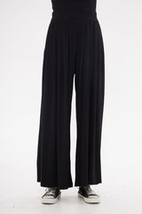 Wide-Leg Relaxed Fit Pleated  Trousers