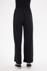 Wide-Leg Relaxed Fit Pleated  Trousers