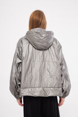 Silver Bomber Puff Waterproof Jacket