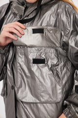 Silver Bomber Puff Waterproof Jacket