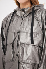 Silver Bomber Puff Waterproof Jacket