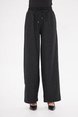 Drawstring Waist Baggy Solid Trouser