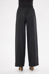 Drawstring Waist Baggy Solid Trouser