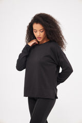 Basic Solid Long Sleeves Crew Neck T-Shirt