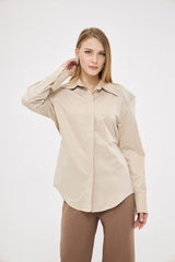 Classic Beige Buttoned Up Shirt