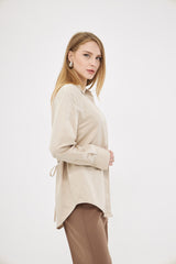 Classic Beige Buttoned Up Shirt