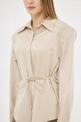 Classic Beige Buttoned Up Shirt