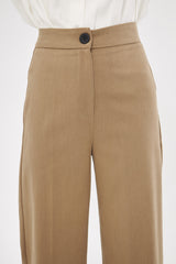 Formal Solid Straight Leg Trouser