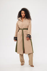 Oversized Solid Coat with Front Pockets