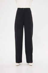 Formal Solid Straight Leg Trouser