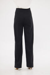 Formal Solid Straight Leg Trouser