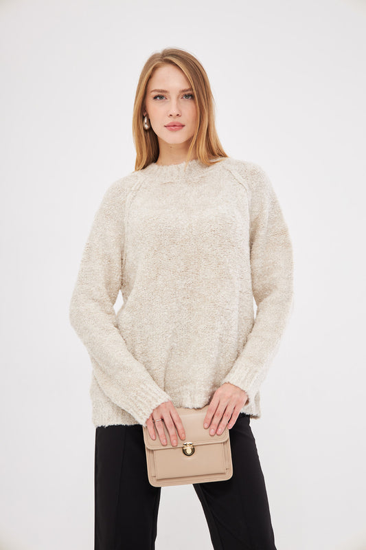 Soft Textured Knit Sweater