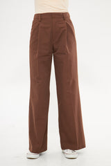 Formal Solid Straight Leg Trouser