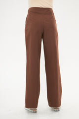 Formal Solid Straight Leg Trouser