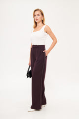 Straight Leg Solid Formal Trouser