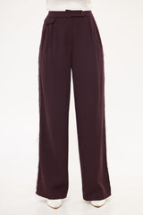 Straight Leg Solid Formal Trouser