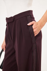 Straight Leg Solid Formal Trouser